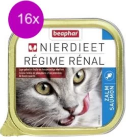 16x Beaphar – Nierdieet Voor Kat – Zalm – Kattenvoer – 100g