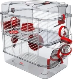 ZOLUX Kooi RODY3 DUO Kleur: Rood