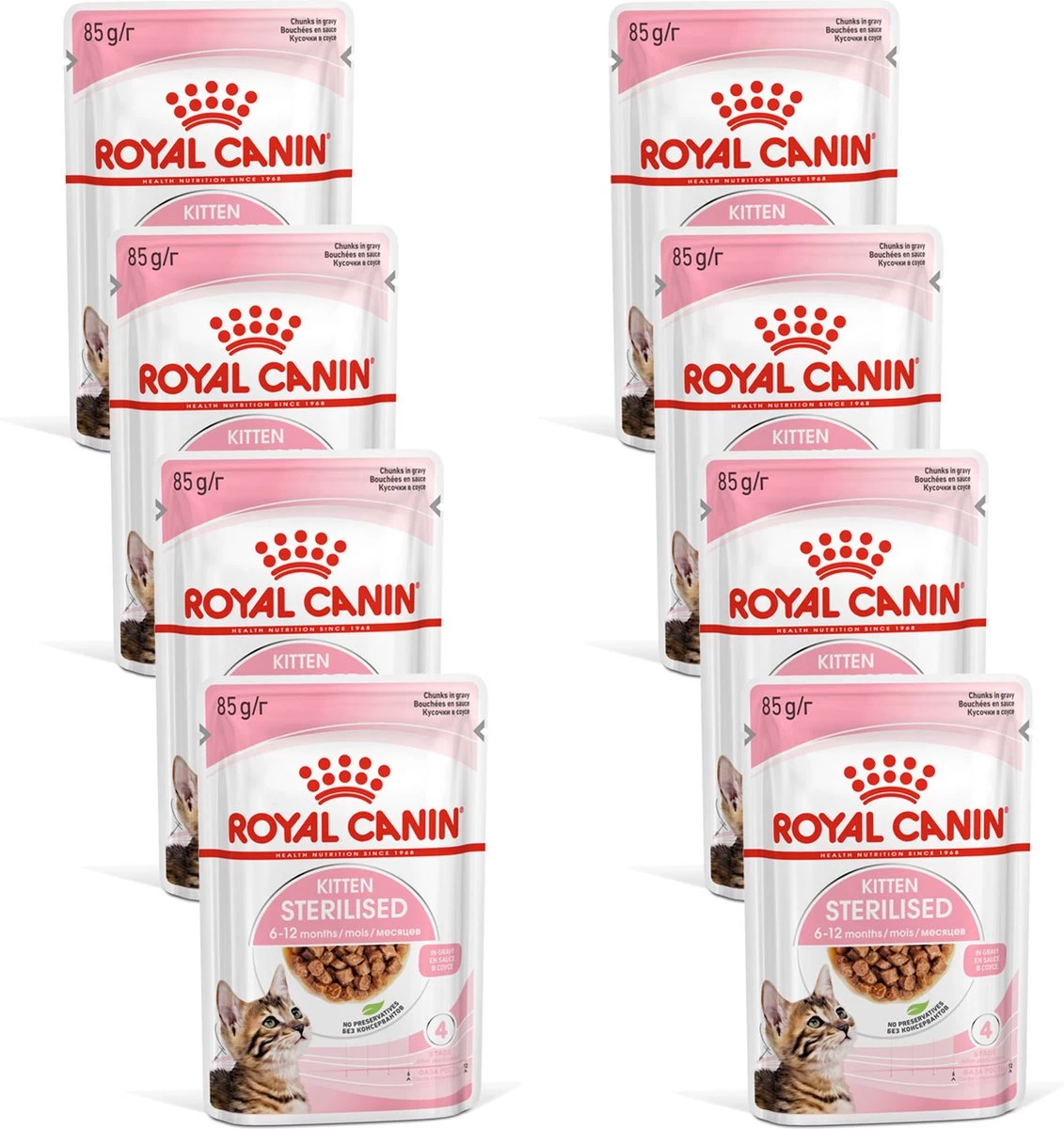Royal Canin Kitten Sterilised Gravy – Kitten-Kattenvoer – 8 X 12×85 G 3 Royal Canin Kitten Sterilised Gravy – Kitten-Kattenvoer – 8 X 12×85 G