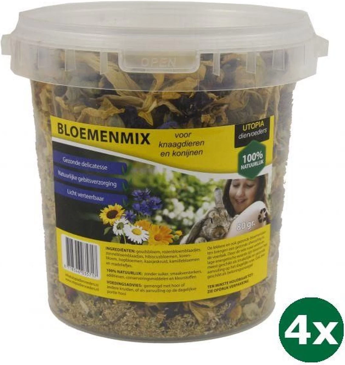 4×80 Gr Utopia Bloemenmix 3 4×80 Gr Utopia Bloemenmix