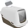 Boon Kattentoilet – Gesloten Kattenbak – Kattenbak Met Filter – Kattenbak Met Kap – Casey – Mokka – Wit -Dierenbenodigdheden Promotie 1149x1200