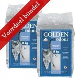 Pet-Earth Golden Odour – Kattenbakvulling – Perfecte Klontvorming – 2 X 14 Kg