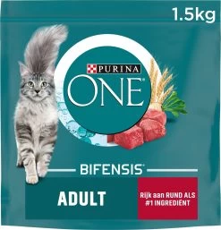 6x Purina One Adult Rund – Volkoren Granen 1,5 Kg