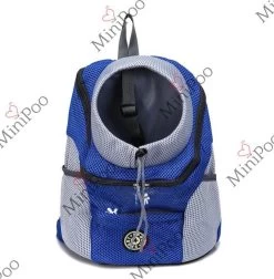 Honden Rugzak| Draagtas Puppy |Blauw | Maat L Tm 9 Kg