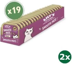 Lily’s Kitchen Cat Mature Cod / Chicken Pate Kattenvoer 2x 19×85 Gr