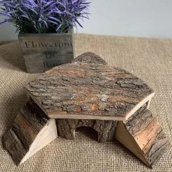 Hamster Cavia Houten Hideout Huis Klim Huis Speelgoed Verberg Kasteel Boomstam Huisdieren Rat Muis Speeltuin Speelgoed Voor Kooi