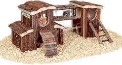 Flamingo Knaagdierspeelgoed Speeltuin Ole – Beige – 45.5 X 17 X 20 Cm