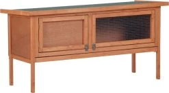 Topmast Konijnenhok Rex XL – Natural – 120 X 40 X 60 Cm – Konijnenhok Voor Buiten – Konijnenkooi – Konijnenren