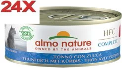 Almo Nature HFC – Kattenvoer – Graanvrij Tonijn & Pompoen – 24x70gr
