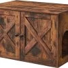 A.T. Shop Kattenbak Behuizing, Katten Kattenbak Meubels Verborgen, Met Verwijderbare Scheidingswand, Houten Kattentoilet Meubels, Indoor Kattenhuis, Rustieke Bruine 2 A.T. Shop Kattenbak Behuizing, Katten Kattenbak Meubels Verborgen, Met Verwijderbare Scheidingswand, Houten Kattentoilet Meubels, Indoor Kattenhuis, Rustieke Bruine -Dierenbenodigdheden Promotie 1200x832