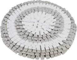 Doxie® Hondenspeelgoed – Speelgoed Hond – Snuffelmat – Antislip – Wasbaar – ⌀ 50 Cm – Lichtgrijs Met Wit