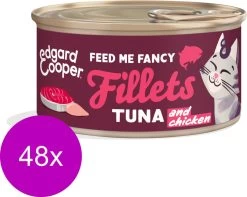 Edgard & Cooper Edgard&Cooper Fillets 70 G – Kattenvoer – 48 X Tonijn&Kip