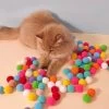 Grappige Kat Interactieve Aandacht 100 Ballen Schieten Springen Training Speelgoed Creatieve Kitten Mini Pompons Spellen -Dierenbenodigdheden Promotie 1200x981