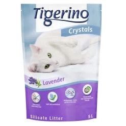 6x5L Lavendel Tigerino Crystals Kattenbakvulling Silicaat