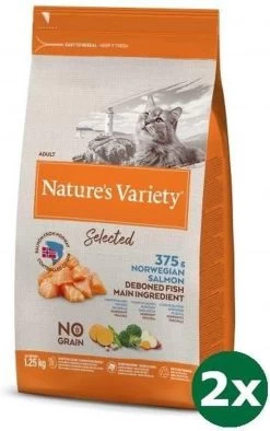 Natures Variety Selected Norwegian Salmon Kattenvoer 2x 1,25 Kg