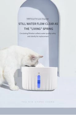Pet Lifestyle – Kattenfontein – Drinkfontein Voor Katten En Honden – Poezen Fontein Met 4 Filters – Dieren Drinkbakken
