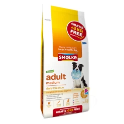 Smolke Adult Medium – Hondenvoer – 12+3 Kg Bonusbag