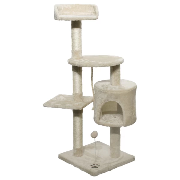 Adori Krabpaal Indy – Krabpalen – 40x40x112 Cm Warm Wit Wit 3 Adori Krabpaal Indy – Krabpalen – 40x40x112 Cm Warm Wit Wit