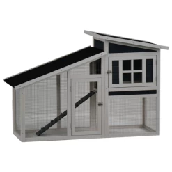 Homestyle Konijnenhok Rome – Dierenverblijf – 152x60x96 Cm Wit