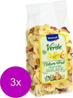 Vitakraft Vita-Verde Banaan En Appel – Knaagdiersnack – 3 X 100 G