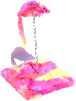 Kattenspeeltjes Met Springveer – Kattenspeeltje Met Muis – Speelgoed Voor Katten