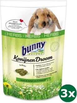 3×1,5 Kg Bunny Nature Konijnendroom Herbs