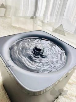 IPets MB6212 Grijs – Drinkfontein Kat – Met Filter – 1.8L – Zeer Stil