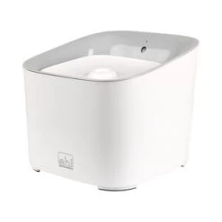 Ebi Manoa Drinkfontein – 3 Liter – 20,5 X 20,5 X 18cm – Wit/grijs