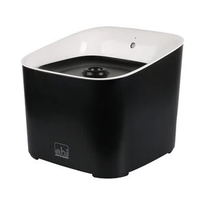 Ebi Manoa Drinkfontein – 3 Liter – 20,5 X 20,5 X 18cm – Zwart/wit