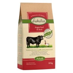 Lukullus Angus-Rund & Eend Hondenvoer – Dubbelpak: 2 X 10 Kg